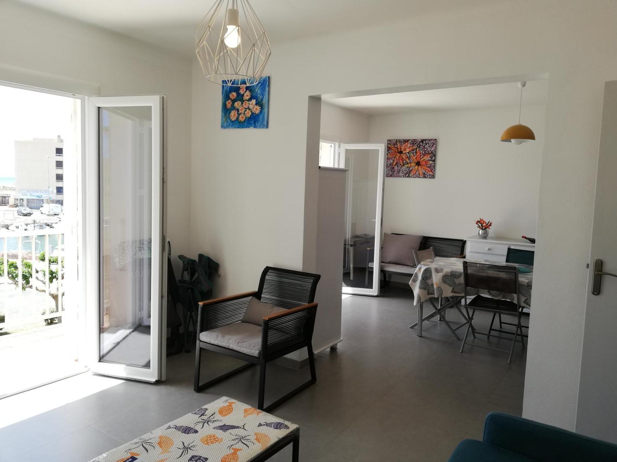 Superbe Appartement Avec Vue Sur Mer Et Port, Parking Prive Saint-Pierre-la-Mer  المظهر الخارجي الصورة